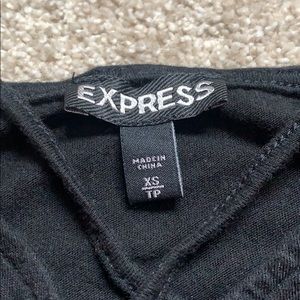 EXPRESS black cropped tanktop size:XS